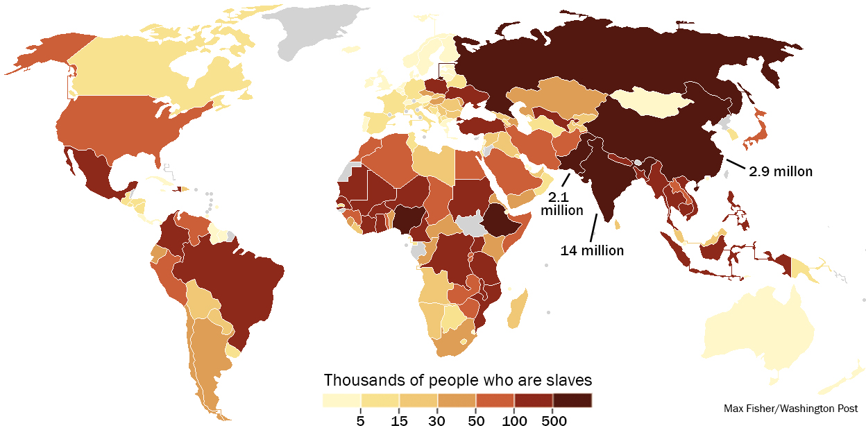 Global slavery chart
